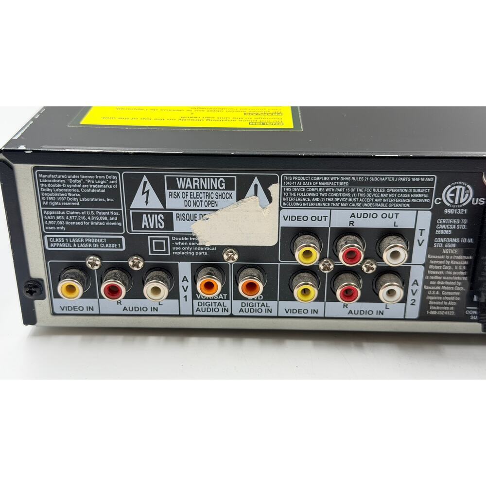 VTG Kawasaki AV1000 Home Theater System AV Switcher Volume Control Tested Works - Picture 7 of 7